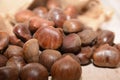 Chestnuts group food natural agricolture