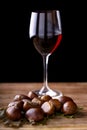 Chestnuts and red wine