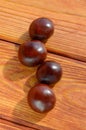 Chestnuts in a row