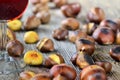 Chestnuts and wine