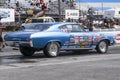 Chevelle in preparation on the race track at the starting line Royalty Free Stock Photo