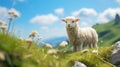 Cheviot Toy Sheep: Studio Ghibli Style With Rubber Material