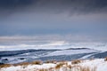 The Cheviot under snow and cloud Royalty Free Stock Photo