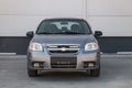 Chevrolet Aveo Klas in gray color on the parking Royalty Free Stock Photo