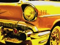 1957 Chevrolet Bel Air closeup front corner stylized