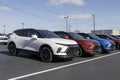 Chevrolet Blazer display at a dealership. Chevy offers the Blazer in 2LT, 3LT and RS models