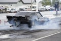Chevrolet camaro drag car smoke show Royalty Free Stock Photo