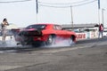 Chevrolet camaro drag car smoke show