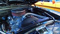 Chevrolet Camero SS engine in a Public US classic muscle car show