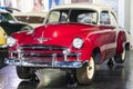 1950 Chevrolet Chevy a bright red antique classic car