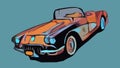 Chevrolet Corvette awesome cartoon car