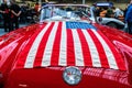 Chevrolet Corvette C1 Badge in Autoshow, London Royalty Free Stock Photo