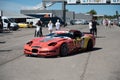 Chevrolet Corvette C5 parked near a drifting trail Royalty Free Stock Photo