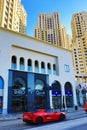 Chevrolet Corvette at The Walk street Dubai Marina UAE