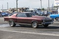 Chevrolet drag car on the track