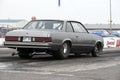 Chevrolet drag car on the track