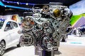 Chevrolet engine 6.2L V8 VVT DI showing during NYIAS at Jacobs Javits Center on Press Day 1