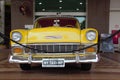 Chevrolet 210: Front close, sedan, year 1956, yellow color, taxi.