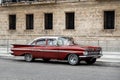 Chevrolet Impala 1959 vintage American car in streets of Havana, Cuba Royalty Free Stock Photo