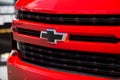 Chevrolet logo on front truck grille