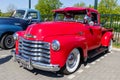 1951 Chevrolet 3100 Pickup classic truck on the parking lot. Rosmalen, The Netherlands - May 8, 2016 Royalty Free Stock Photo