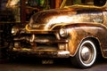 Chevrolet 3100 pickup, old rusty vintage Chevrolet pickup Royalty Free Stock Photo