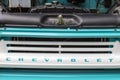 Chevrolet old 1959 pickup truck painted grille