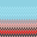 Chevron Aqua Blue, Dark, Red and White seamless patterns. Modern Christmas background. Royalty Free Stock Photo