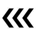 Chevron arrow icon. Simple badges patch pointers for chevron ui stock illustration