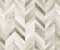 Chevron bleached natural parquet seamless floor texture Royalty Free Stock Photo