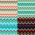 CHEVRON CHRISTMAS PATTERN 4 pack teal black natural blue