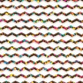 Chevron colorful piece seamless pattern