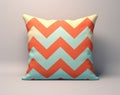 chevron cushion cover background, chevrons pattern pillow cover Royalty Free Stock Photo