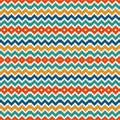 Chevron stripes background. Bright seamless pattern with classic geometric ornament. Zigzag horizontal lines wallpaper. Royalty Free Stock Photo