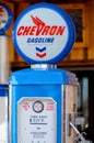 Chevron gas pump sign