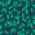 Chevron Grid Seamless Pattern Dotwork Trend Vector Turquoise Abstract Background
