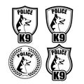 Chevron of guard dogs of police department Royalty Free Stock Photo