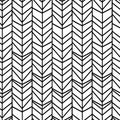 Chevron herringbone seamless pattern with black and white colors. Vector ready for print and fashion textile.