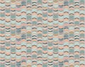 Chevron like playful seamless vector pattern in a dusty tones color palette