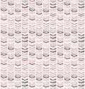 Chevron like playful seamless vector pattern in pastel pink tones