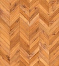 Chevron natural parquet seamless floor texture Royalty Free Stock Photo