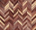 Chevron natural parquet seamless floor texture Royalty Free Stock Photo