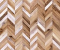 Chevron natural parquet seamless floor texture Royalty Free Stock Photo