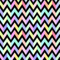 chevron pastel colorful pattern on black background seamless vector