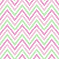 Chevron pastel colorful spring pink white green pattern seamless