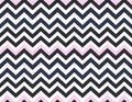 Chevron Pattern with Black, White, and Pink Royalty Free Stock Photo