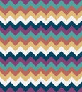 Chevron pattern seamless vector arrows design colorful beige white brown blue aqua