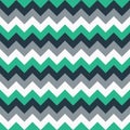 Chevron pattern seamless vector arrows design colorful green grey white turquoise Royalty Free Stock Photo