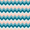 Chevron pattern seamless vector arrows geometric design colorful grey pink aqua naval blue Royalty Free Stock Photo