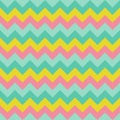 Chevron pattern seamless vector arrows geometric design colorful pink yellow aqua blue teal turquoise Royalty Free Stock Photo